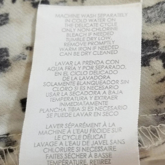 Cabi Shattered Print Long Sleeve Blouse M - Picture 7 of 8